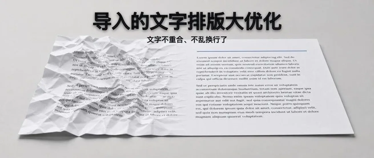 文字排版大提升：一些文字重合、乱换行的问题，这次修好了