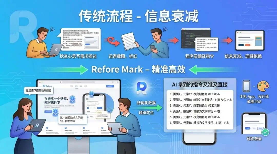 Refore Mark:在真实产品上标注需求,剩下的交给 AI