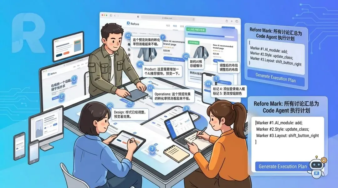 Refore Mark:在真实产品上标注需求,剩下的交给 AI